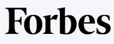 Forbes logo in bold, elegant typography on a light background.