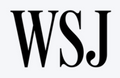Black stylized letters "WSJ" on a light gray background.